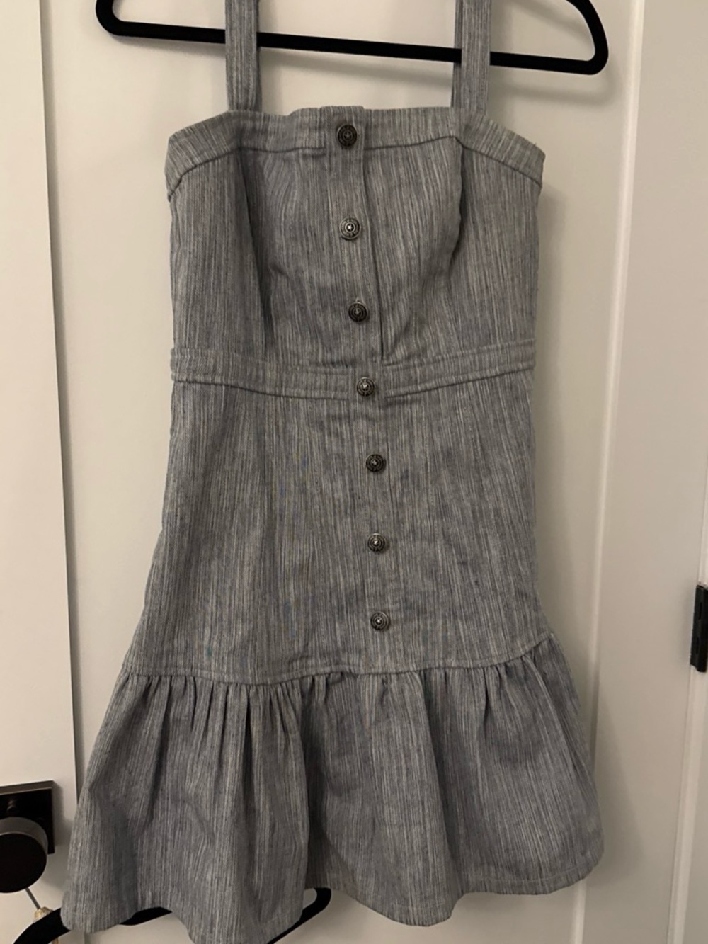 cinq a sept denim Button-Front Mini Dress